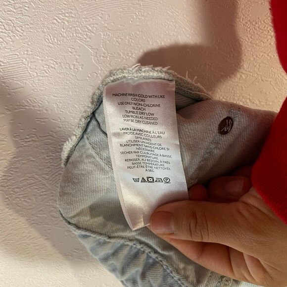 We The Free by Free People Light Wash Denim Cutoff Shorts Women’s Size 25 - Picture 4 of 9